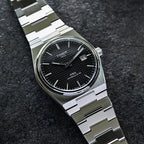 Tissot PRX Powermatic 80 Black Dial Silver Steel Strap Watch For Men - T137.407.11.051.00