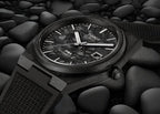 Tissot PRX Powermatic 80 Carbon Black Dial Black Rubber Strap Watch for Men - T137.907.97.201.00