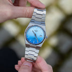 Tissot PRX Powermatic 80 Gradient Blue Dial Silver Steel Strap Watch for Men - T137.407.11.351.01