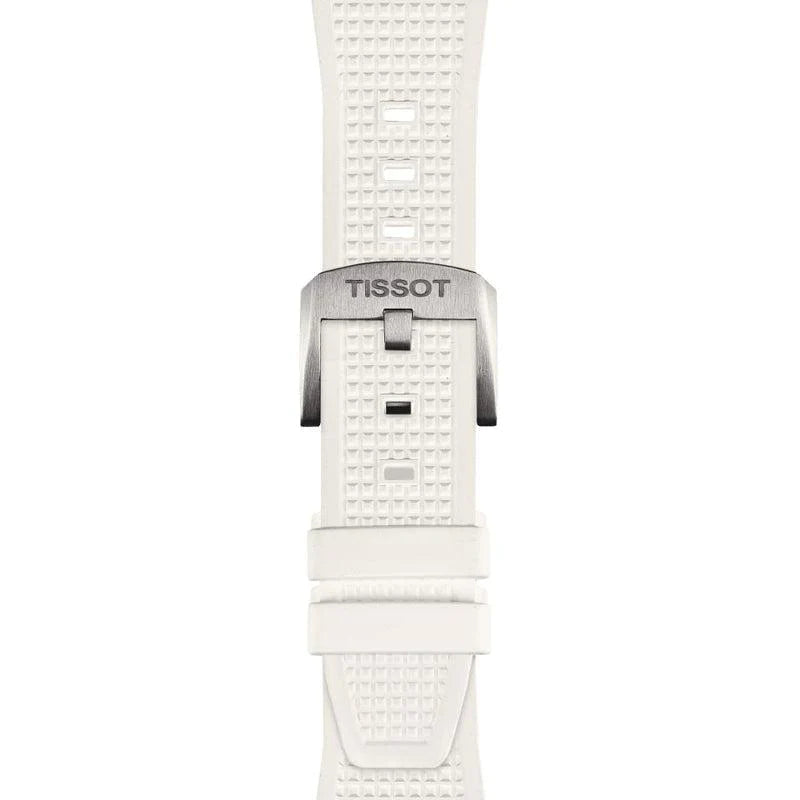 Tissot PRX 40 White Dial White Rubber Strap Watch For Men -  T137.410.17.011.00