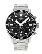 Tissot Seastar 1000 Chronograph Black Dial Silver Steel Strap Watch For Men - T120.417.11.051.00
