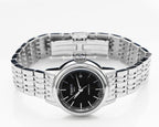 Tissot Carson Automatic Black Dial Silver Steel Strap Watch For Women - T085.207.11.051.00