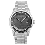 Tissot Luxury Powermatic 80 Grey Dial Silver Steel Strap Watch for Men - T086.407.11.061.00