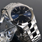 Tissot Gentleman Blue Dial Silver Steel Strap Watch For Men - T127.410.11.041.00