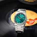 Tissot PRX Green Dial Silver Steel Strap Watch For Men - T137.410.11.091.00