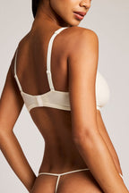 Glacé String Thong in Cream
