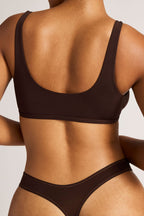 Slink Dipped Thong in Espresso
