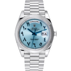 Rolex Day Date Blue Arabic Dial Platinum