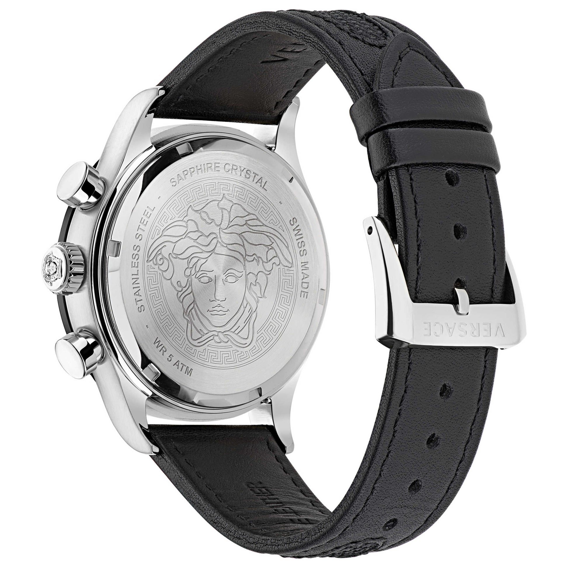 Versace Hellenyium Chronograph Quartz Men's Black Watch