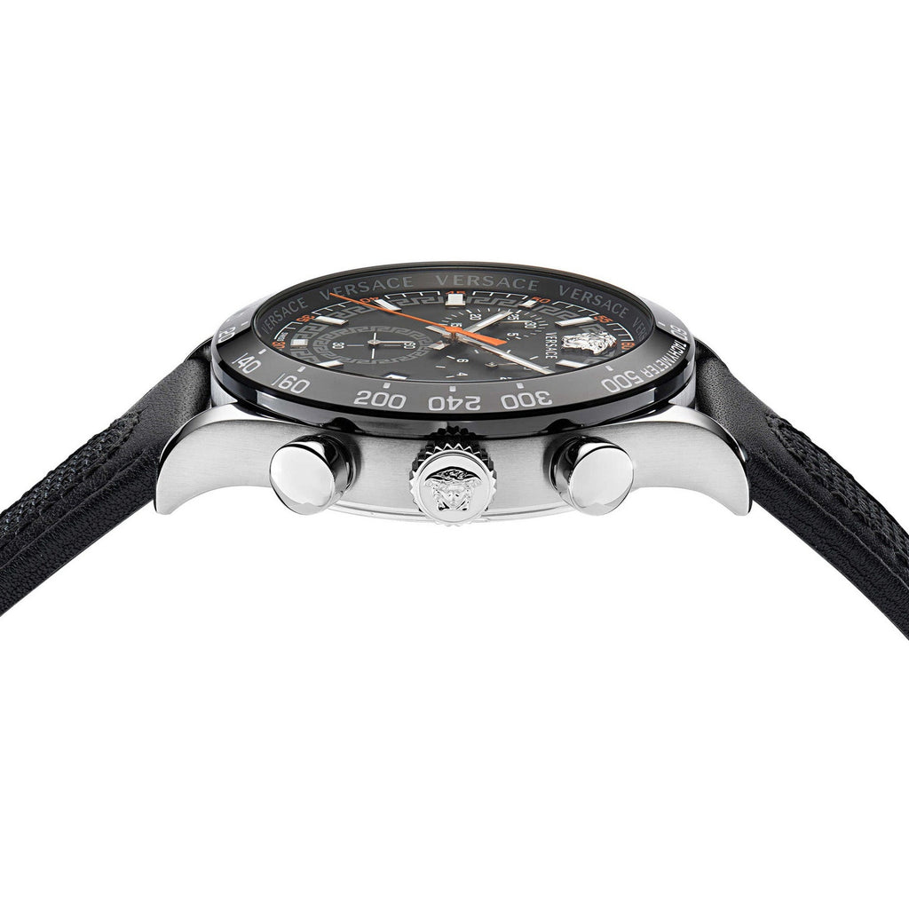 Versace Hellenyium Chronograph Quartz Men's Black Watch