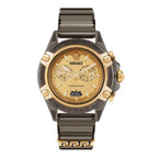 Versace Icon Active Chronograph 44mm Men's Gold Black Sport Watch