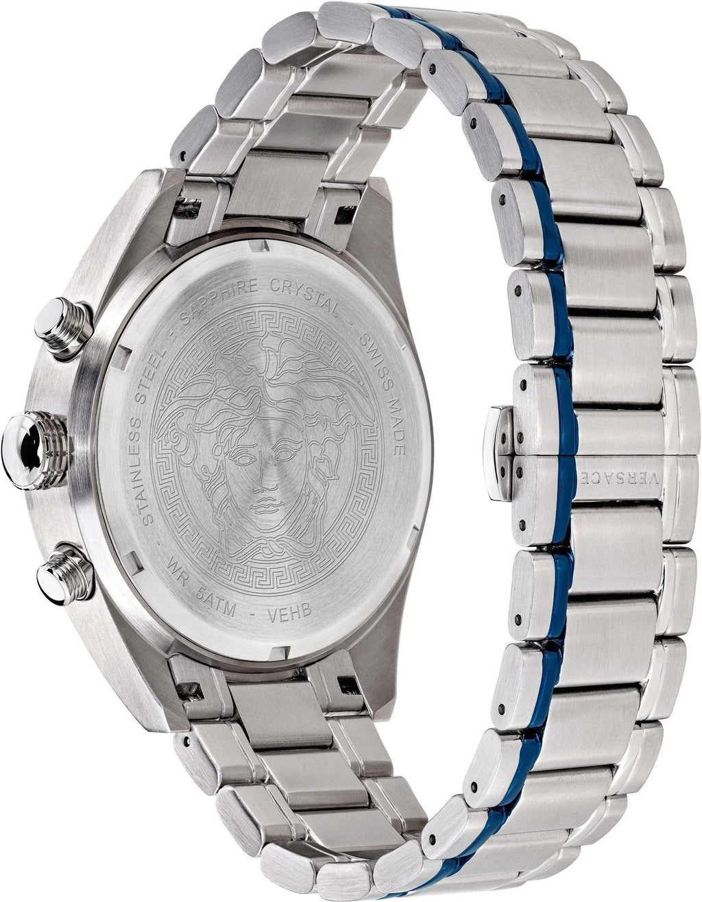 Versace Men's Watch V-Chrono Blue Bracelet