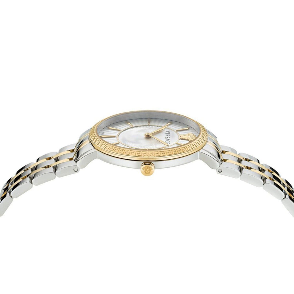 Versace V-Eternal Quartz Ladies' Silver Gold Watch