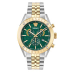 Versace Athletics Chronograph 44mm Men's Green Bracelet Watch