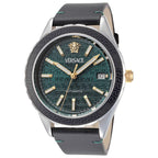 Versace Hellenyium Automatic Men's Green Silver Watch