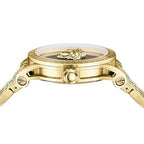 Versace V-Code Quartz Men's Black Gold Watch