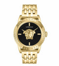 Versace V-Code Quartz Men's Black Gold Watch