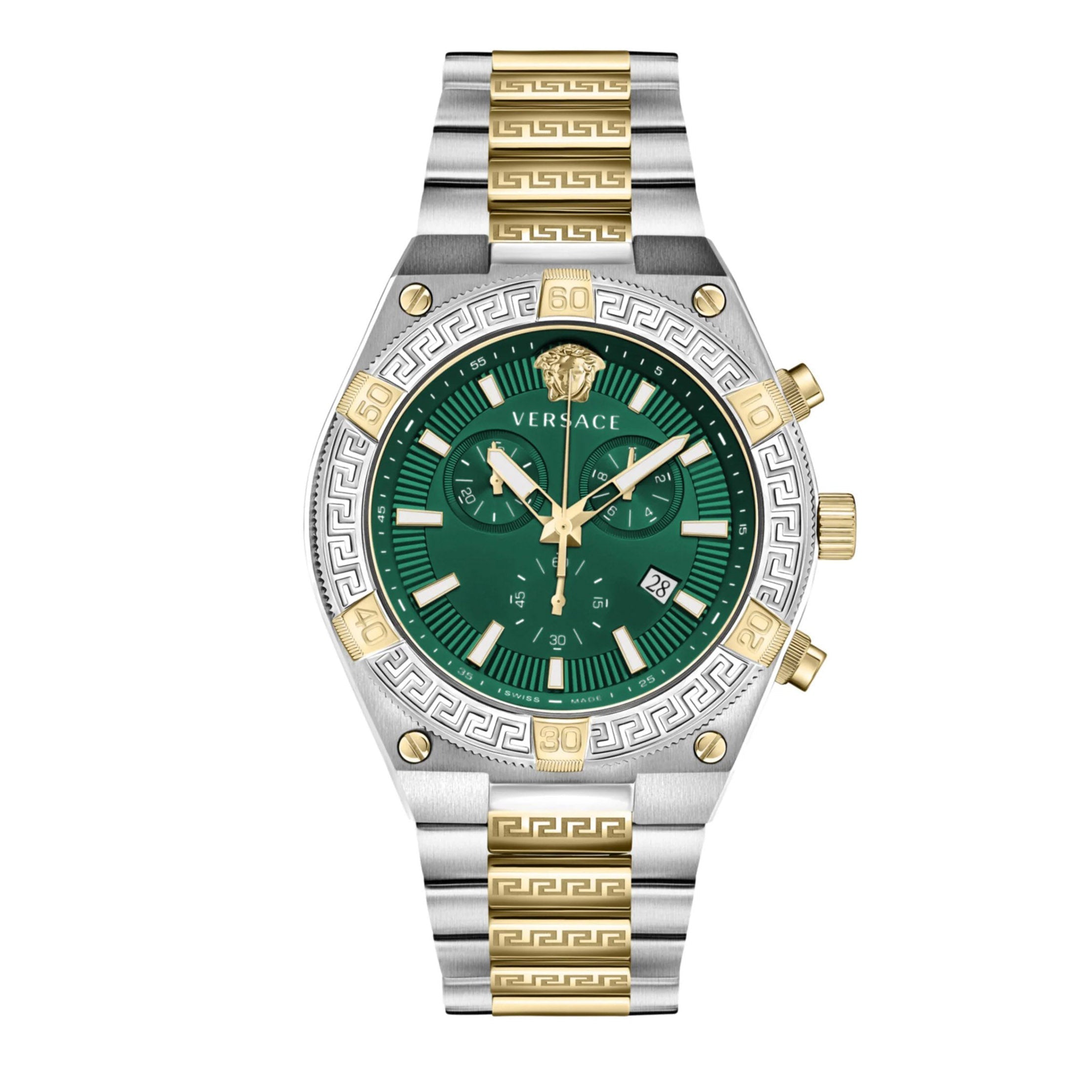 Versace Sporty Greca Chronograph Men’s Green Watch