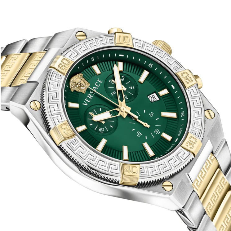 Versace Sporty Greca Chronograph Men’s Green Watch