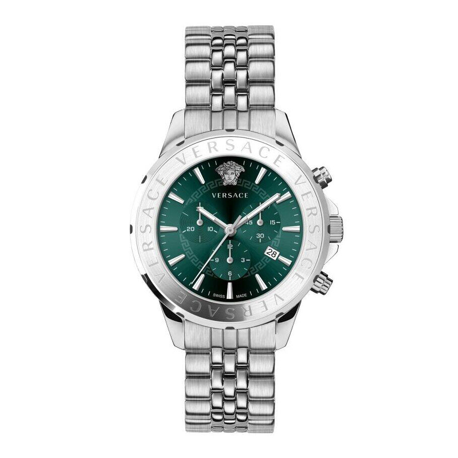 Versace Chrono Signature 44mm Green Men’s Chronograph Watch
