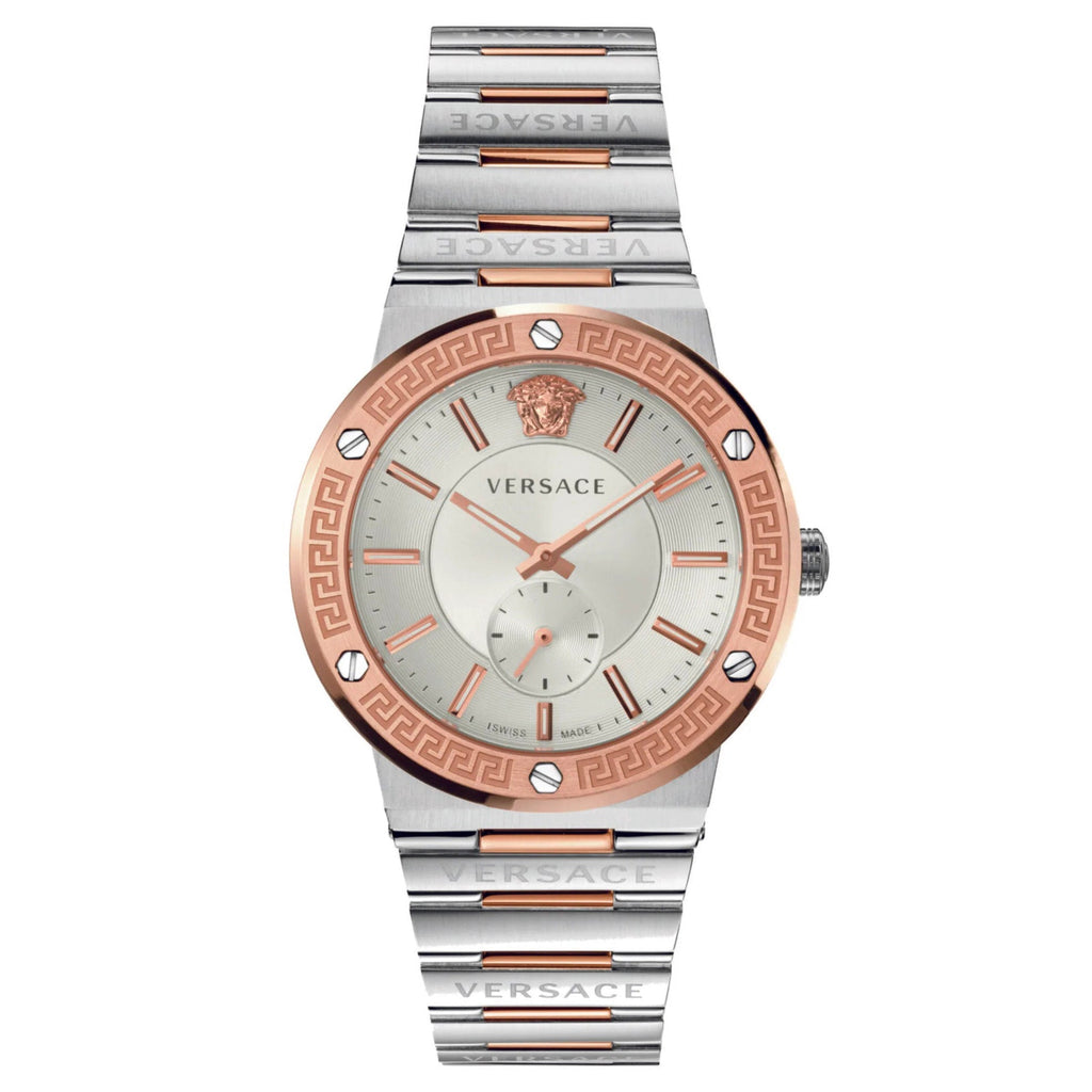 Versace Greca Logo Men’s Silver Quartz Watch