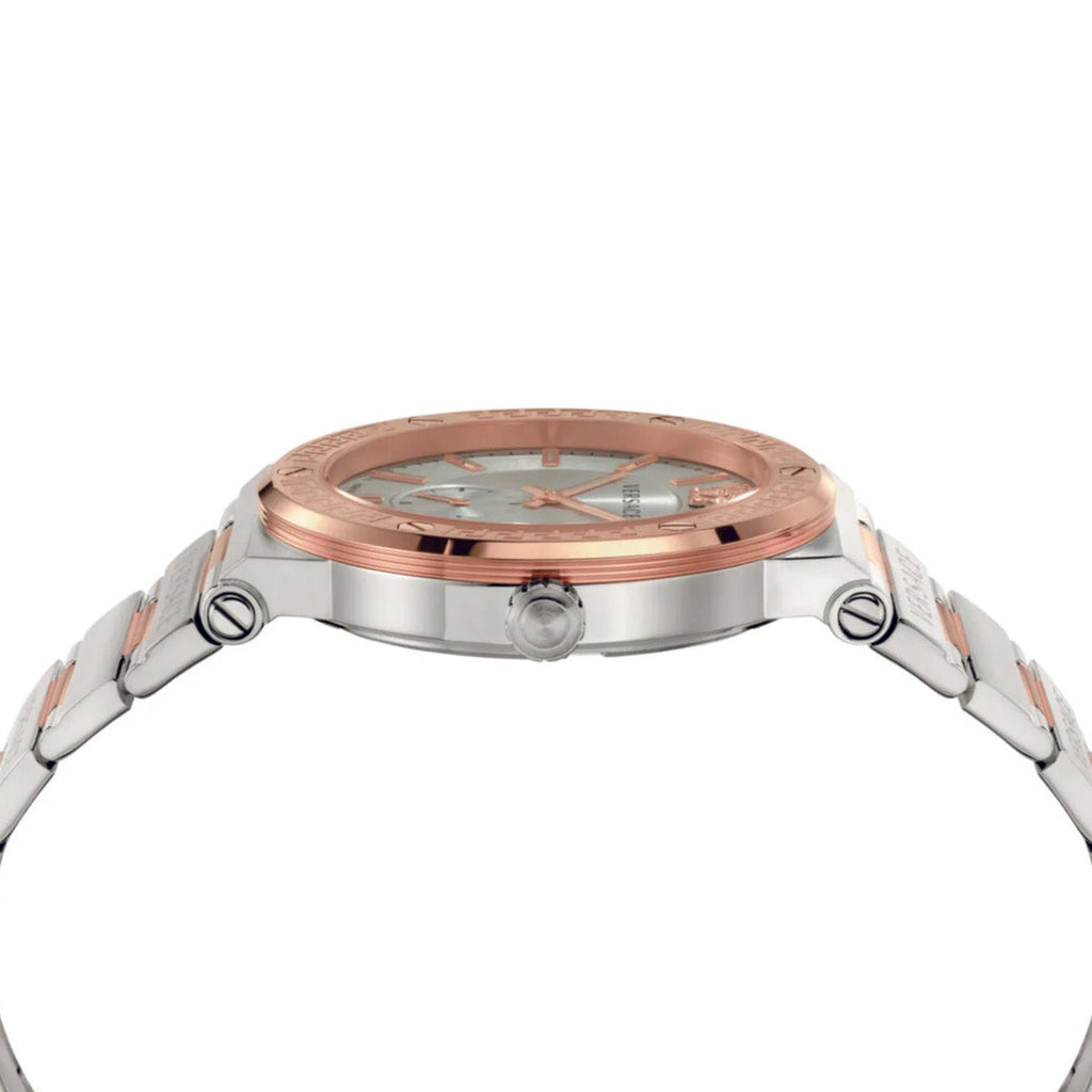 Versace Greca Logo Men’s Silver Quartz Watch