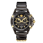 Versace Icon Active Chronograph Men's Black Gold Watch