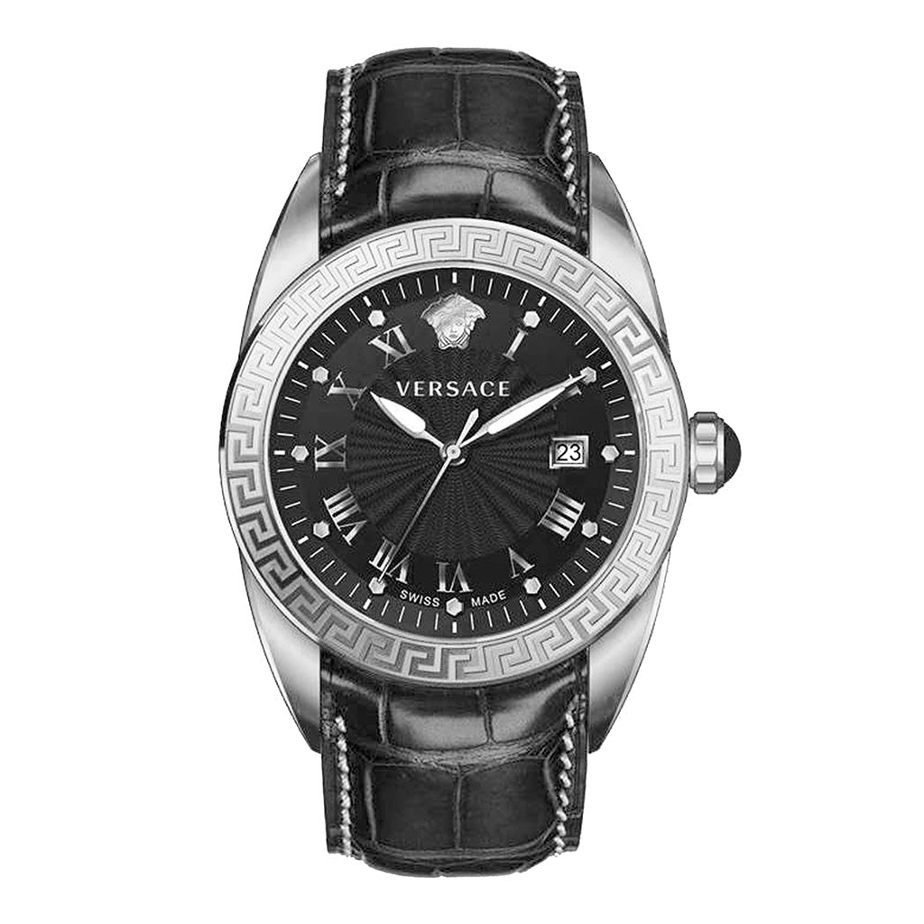 Versace V-SPORT II 42mm Black Strap Men's Watch