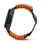 Victorinox Dive Pro Quartz Orange Paracord Band Black Dial Watch 242069.1