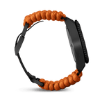 Victorinox Dive Pro Quartz Orange Paracord Band Black Dial Watch 242069.1