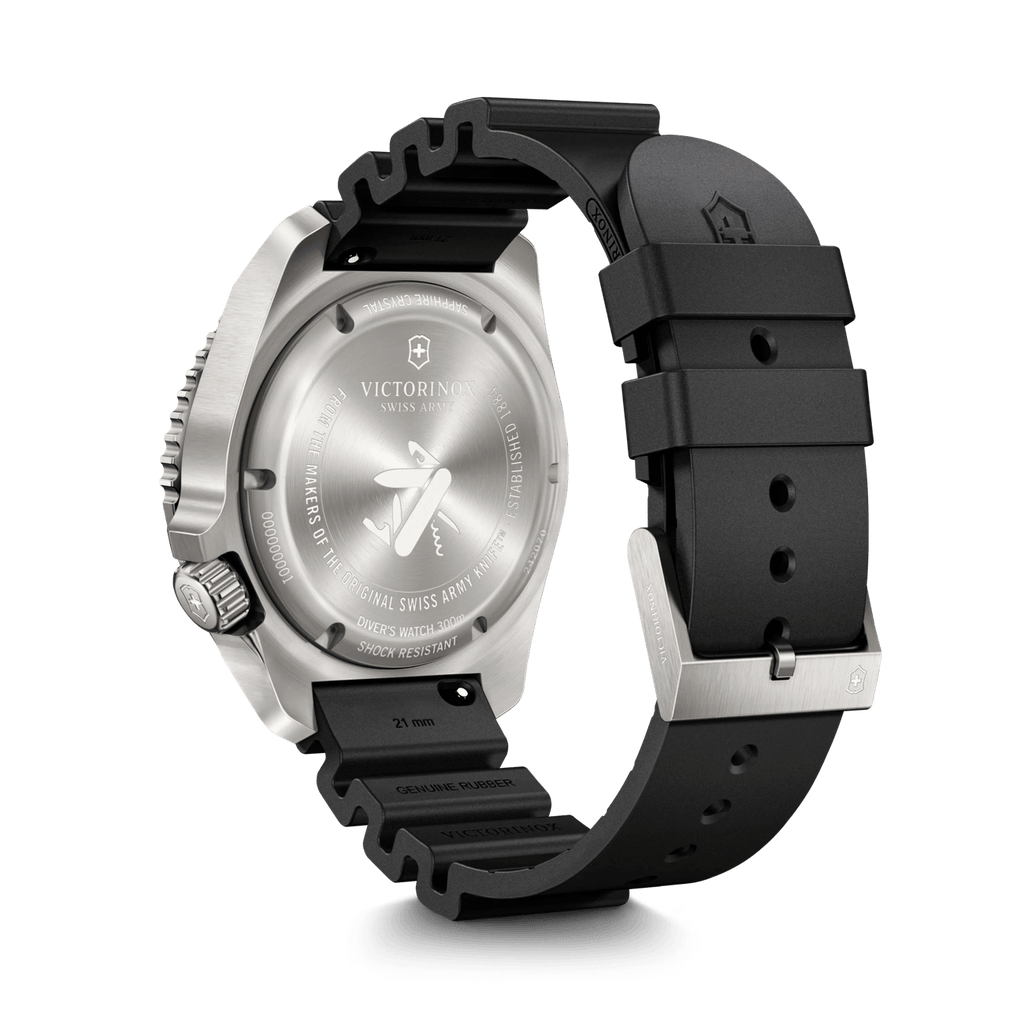 Victorinox Dive Pro Titanium Automatic Black Rubber Black Dial Watch 242070