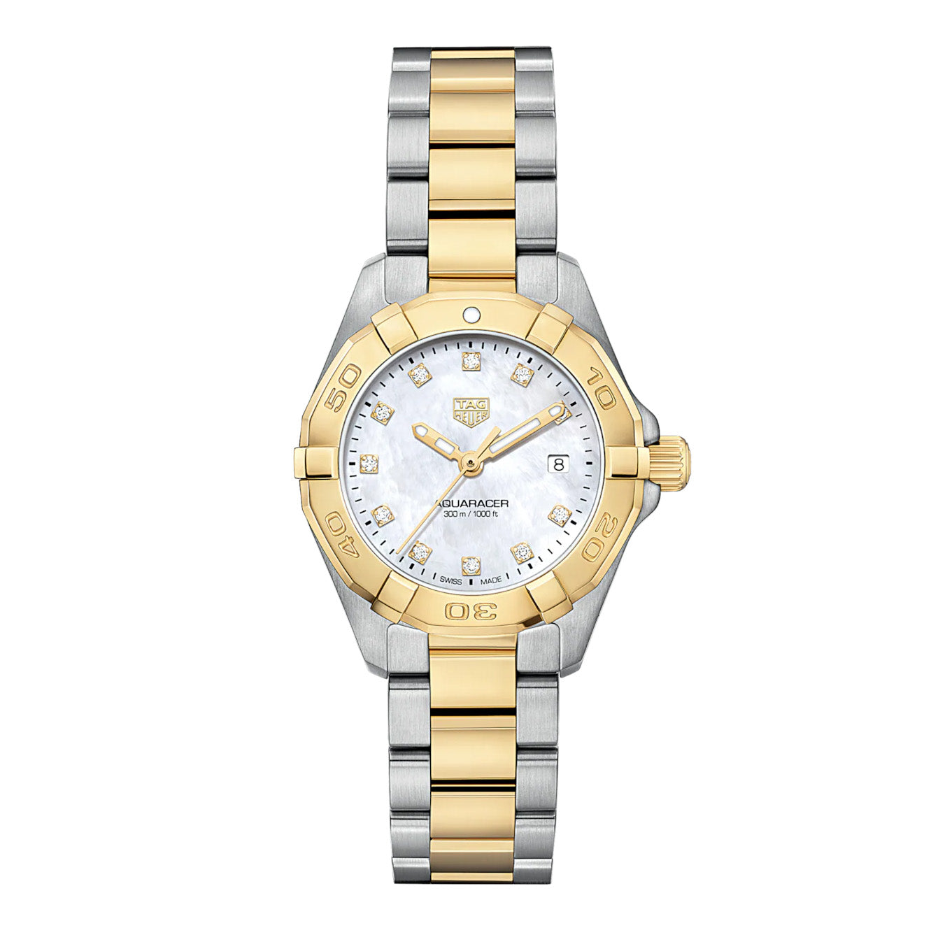 TAG Heuer Aquaracer Ladies Gold Diamond Quartz Watch