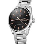 TAG Heuer Carrera Men's Black and Gold Day-Date Automatic Watch