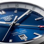 TAG Heuer Carrera Men's Blue Twin-Time Automatic Watch
