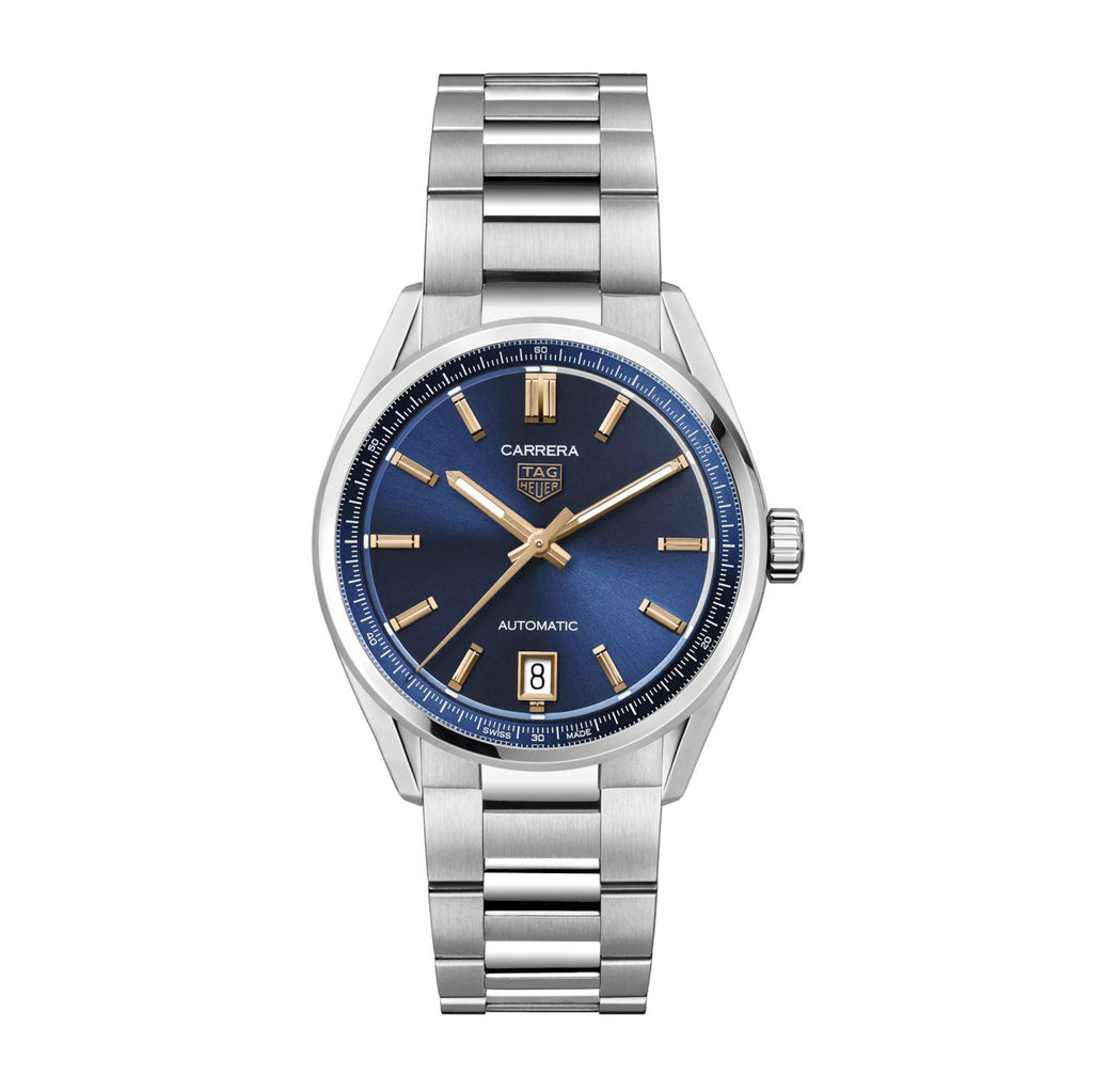 TAG Heuer Carrera Unisex Blue and Rose Gold Automatic Watch