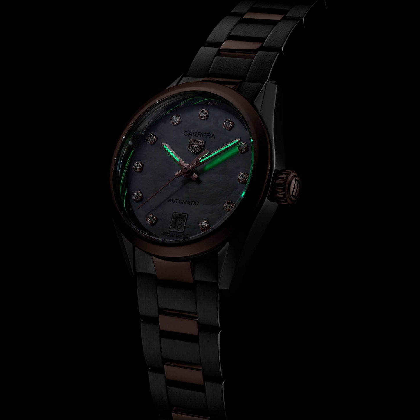 TAG Heuer Carrera Ladies White Rose Gold Watch