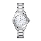 TAG Heuer Aquaracer Ladies White Mother of Pearl Diamond Watch