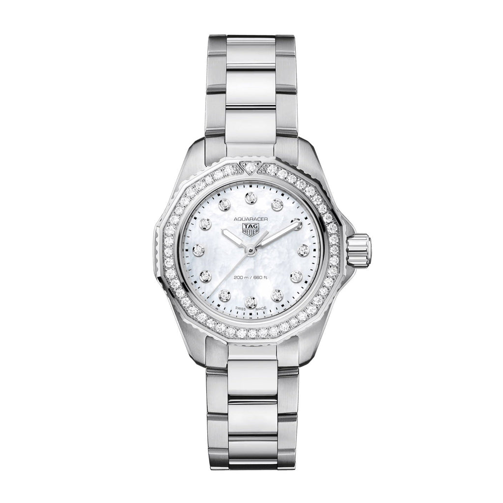 TAG Heuer Aquaracer Ladies White Diamond Quartz Watch