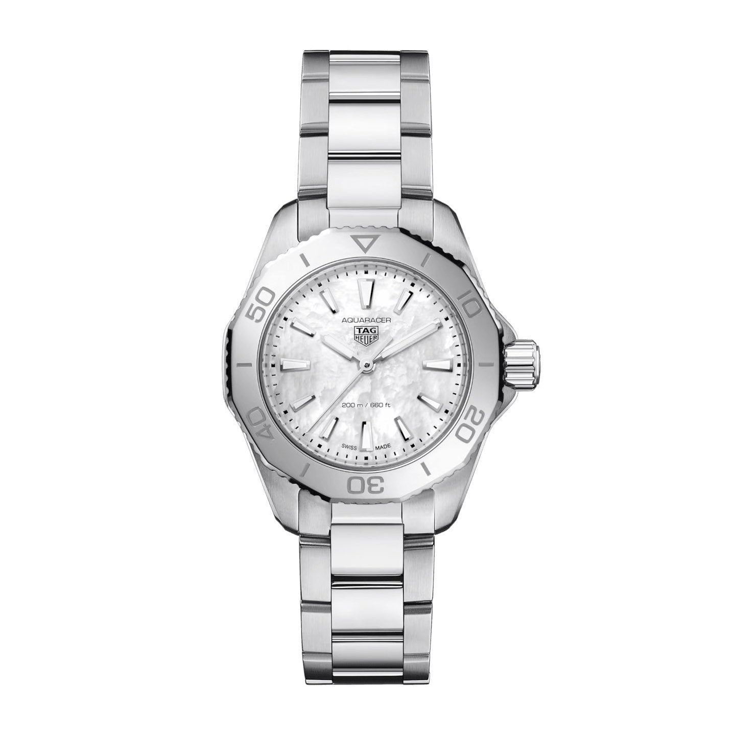 TAG Heuer Aquaracer Ladies White Mother-of-Pearl Quartz Watch