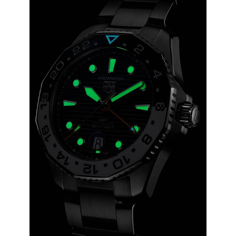 Tag Heuer Aquaracer Professional 300 GMT Men's Blue Watch
