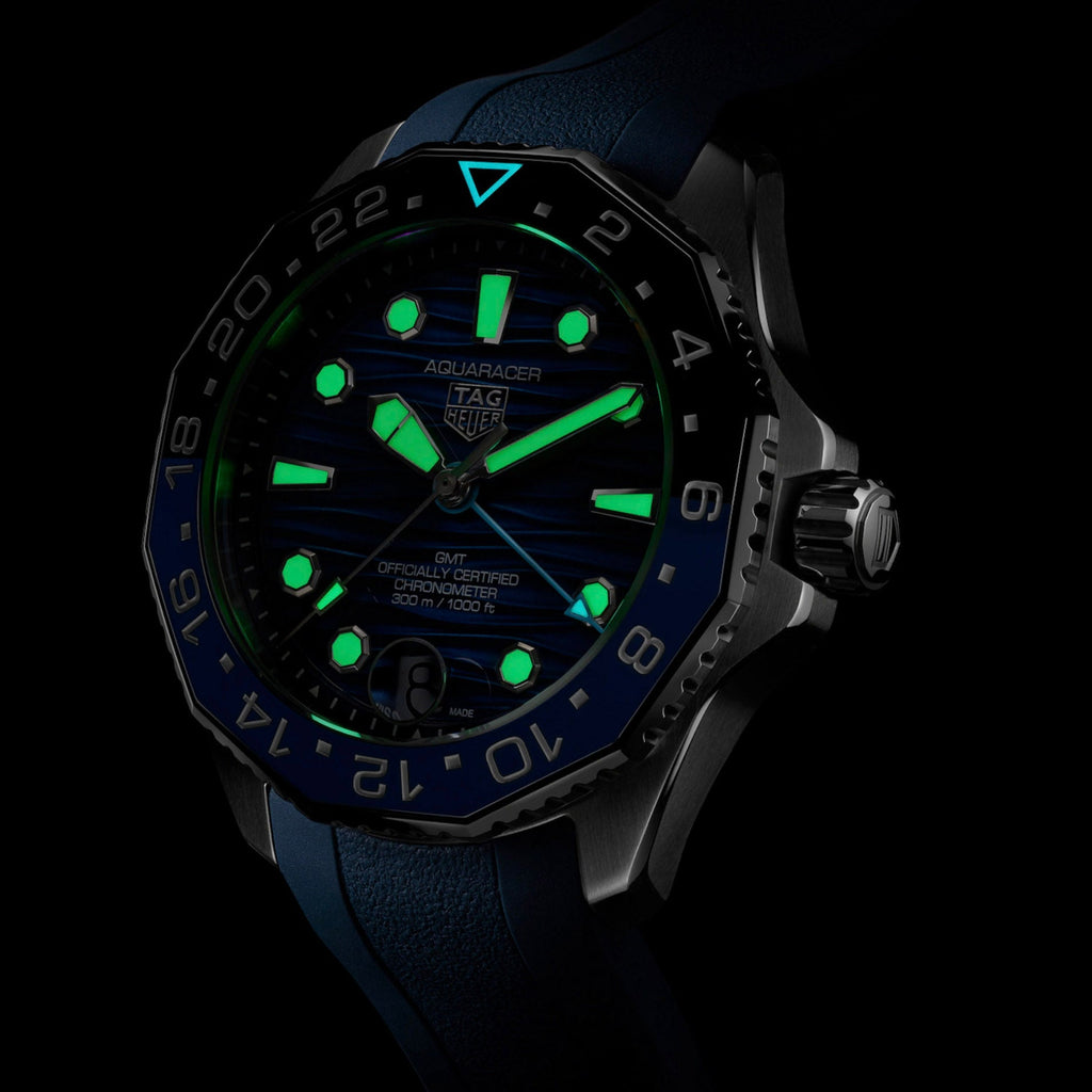 Tag Heuer Aquaracer Professional 300 GMT Men's Blue Watch