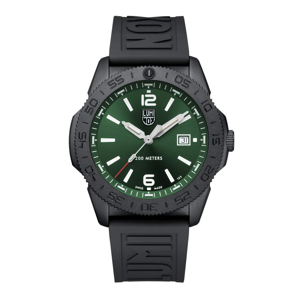 Luminox Pacific Diver Green Dial Black Steel 44mm Watch - XS.3137.B