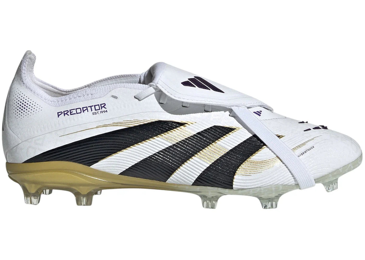 adidas Predator Elite Fold-Over Tongue FG Cloud White Core Black Gold Metallic (GS)