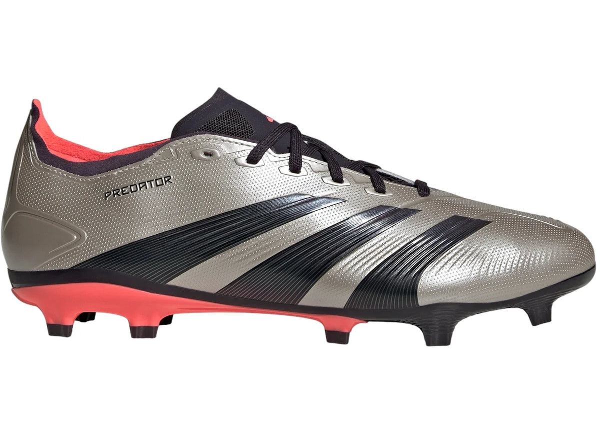 adidas Predator League FG Platinum Metallic Aurora Black Turbo