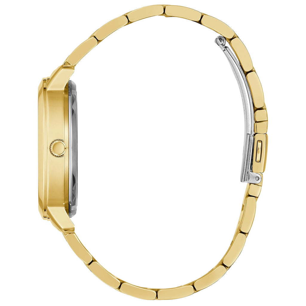 Guess Ladies Quattro Clear Gold Watch