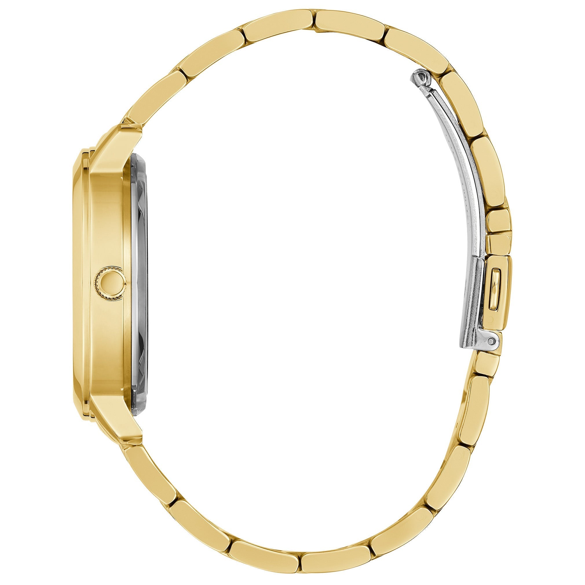 Guess Ladies Quattro Clear Gold Watch
