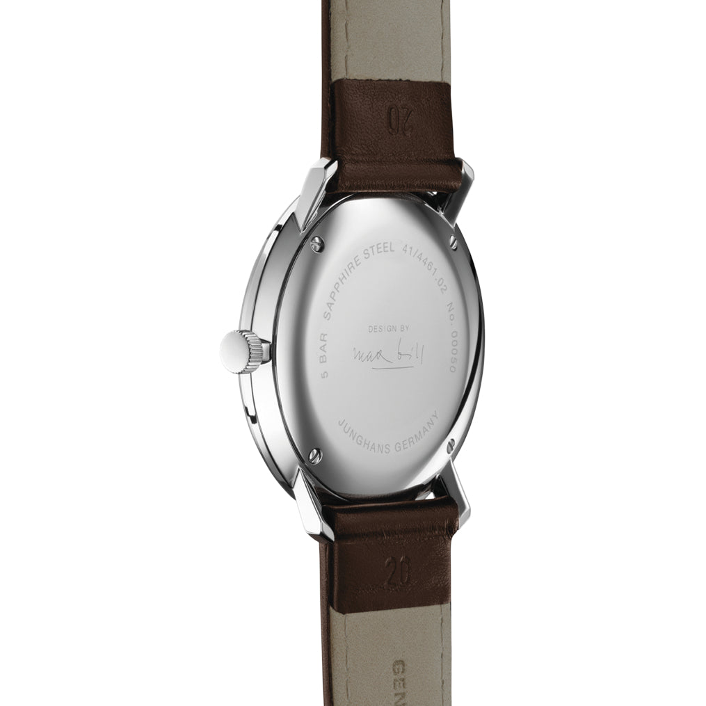 Junghans Max Bill Quartz Men's White/Brown Watch