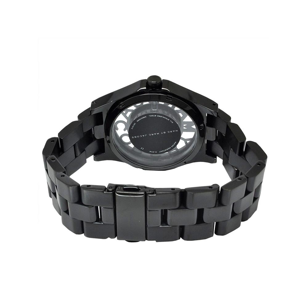 Marc Jacobs Ladies Henry Skeleton Black Watch