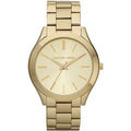 Michael Kors Ladies Slim Runway Gold Watch