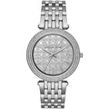 Michael Kors Ladies  Darci Silver Motif Watch